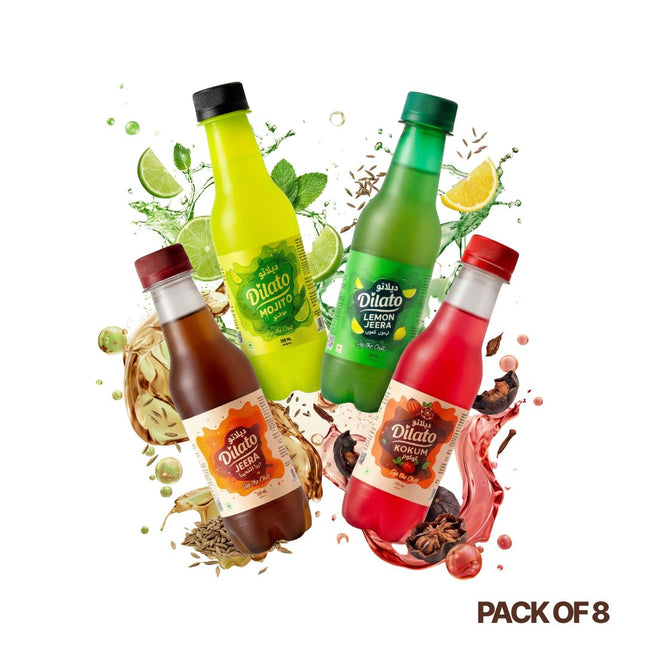 Dilato Drinks Assorted Pack of 8 (2 each)