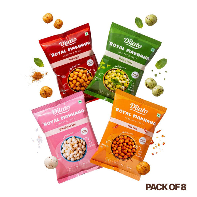 Royal Makhana Assorted Pack of 8 (2 each)