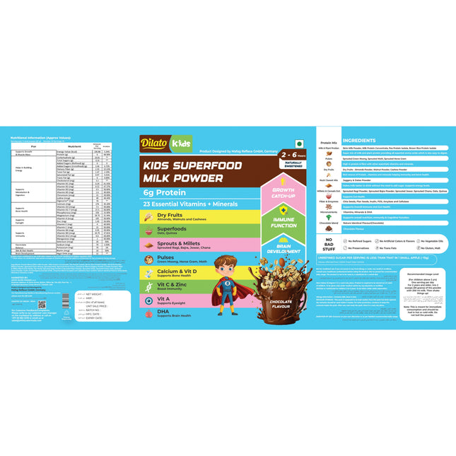Kids Superfood Milk Powder Vanilla (2-6 Years)
