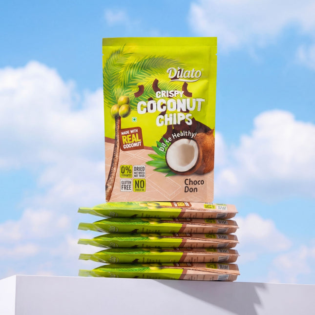 Crispy Coconut Chips Choco Don Pack of 6